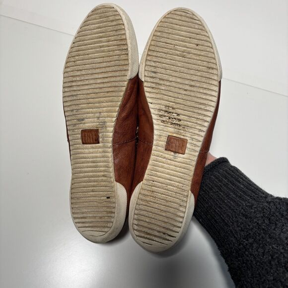 Frye Shoes Womens 8 Melanie Flats Slip On Loafer Brown Leather Casual Comfort - Picture 7 of 9